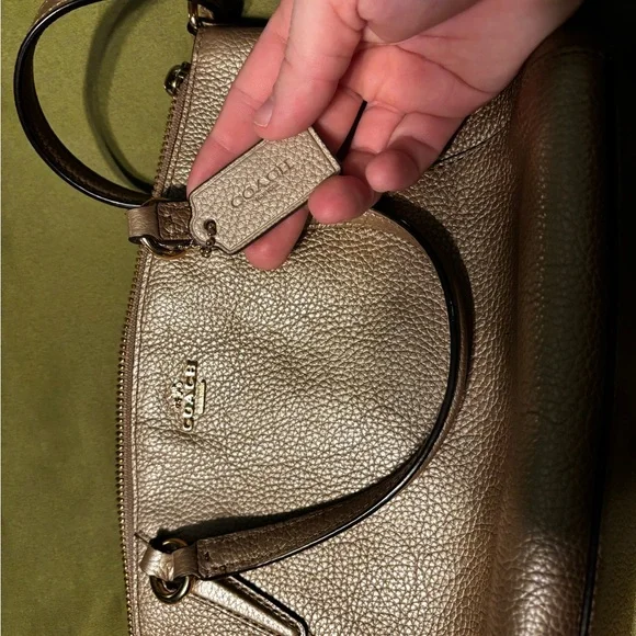 Coach Metallic Gold Crossbody Bag - Picture 6 of 6